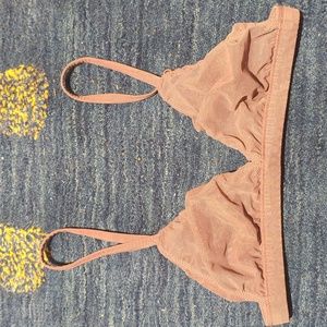 Skims mesh triangle bralette XS